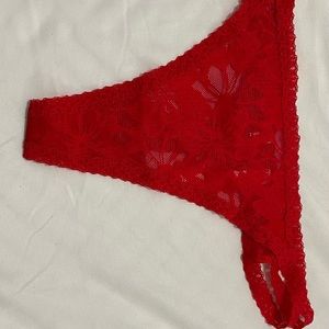 Red PINK thong